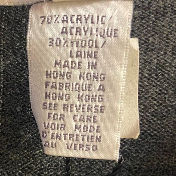 Oscar de la renta Women's Charcoal Floral Cardigan medium - Picture 7 of 7